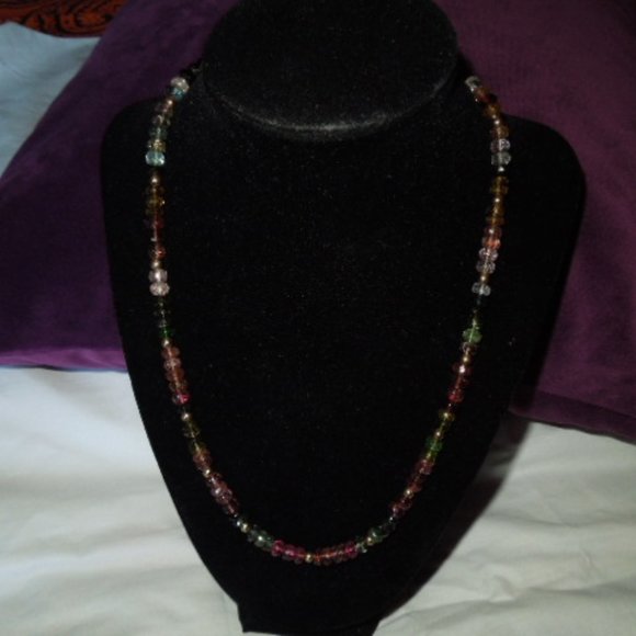 NWOT 14K Gold & Tourmaline Necklace - Picture 1 of 11